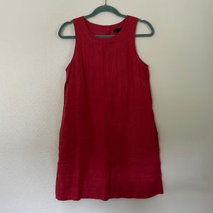 Pink J. Crew shift mini dress